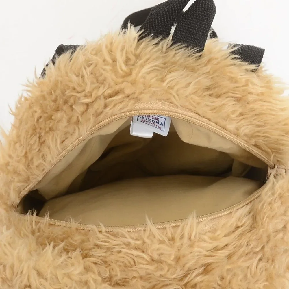 Rare Original Arizona Jean Co Furry 3D Teddy Bear Backpack Purse Crossbody